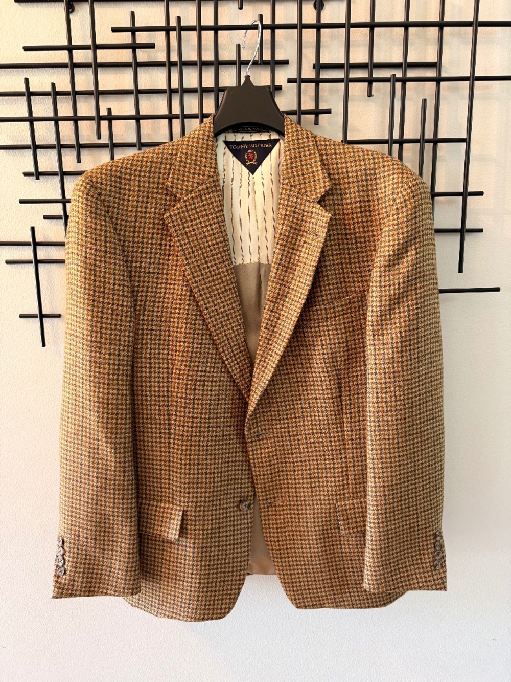 Vintage Tommy Hilfiger Tweed Blazer – Heritage Plaid / Houndstooth